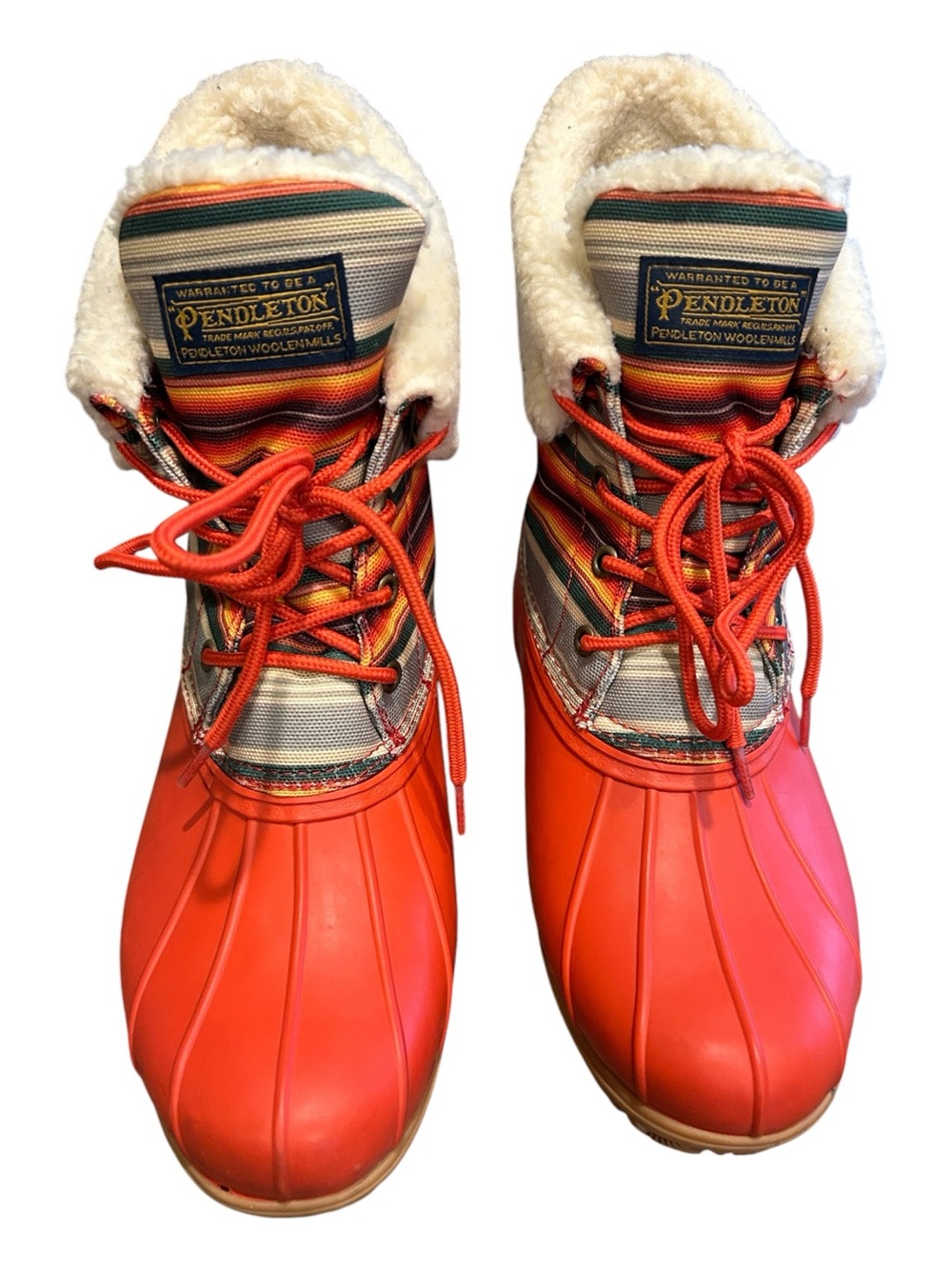 Pendleton Bridger Stripe Waterproof Duck Boots